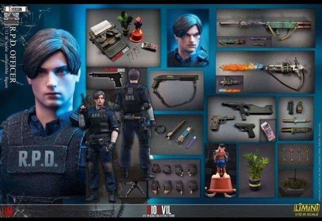 新品未使用　1/12　アクションフィギュア　レオン　バイオ　LIMTOYS