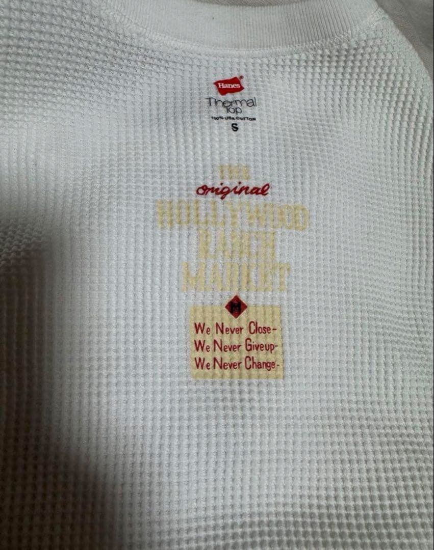 Hanes×ハリウッドランチマーケット HRM 長袖 サーマ Tシャツ 2枚組