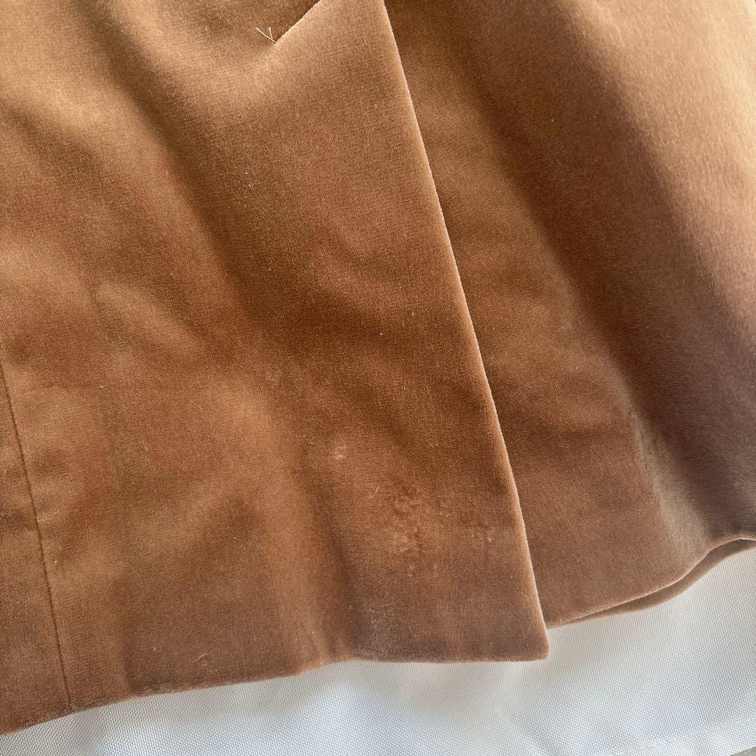 [MaxMara]ベロアブラウン テーラードジャケット