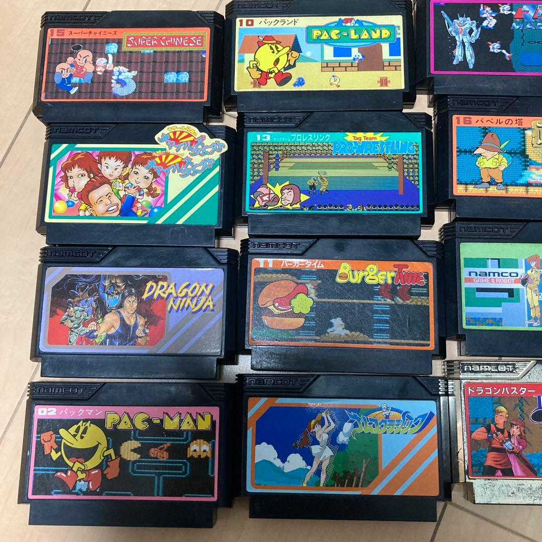 ファミコン　ナムコ　ソフトのみ18本　箱説明書付き2本　送料込み