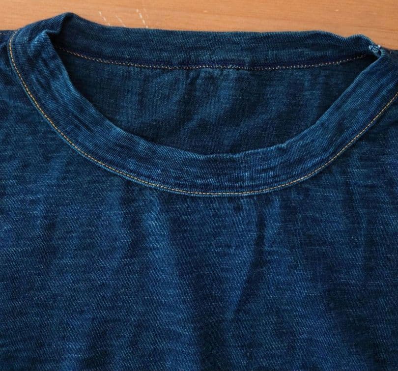 45R 天竺の四角Tシャツ インディゴ