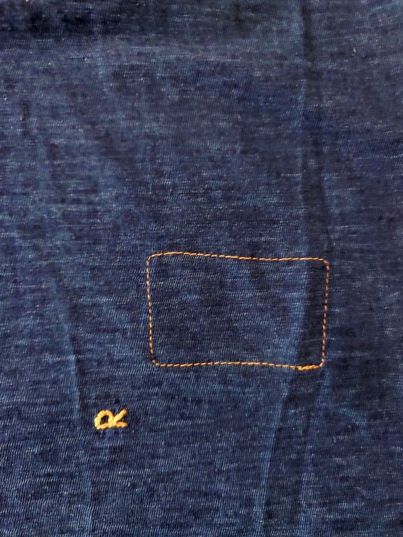 45R 天竺の四角Tシャツ インディゴ