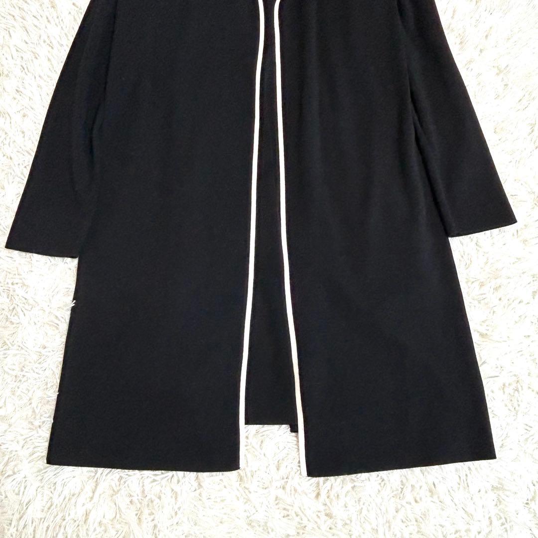 極美品✨春に◎フォクシー 41843 定価8.9万 黒 ロングカーディガン F