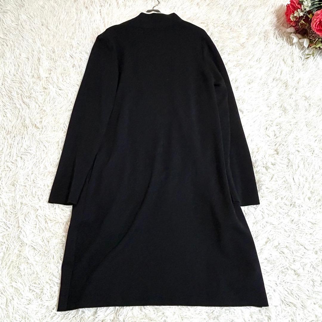 極美品✨春に◎フォクシー 41843 定価8.9万 黒 ロングカーディガン F