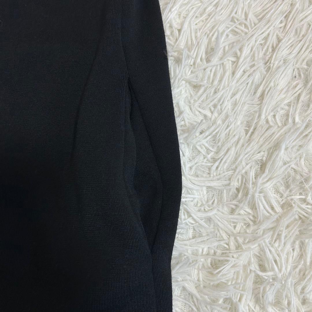 極美品✨春に◎フォクシー 41843 定価8.9万 黒 ロングカーディガン F