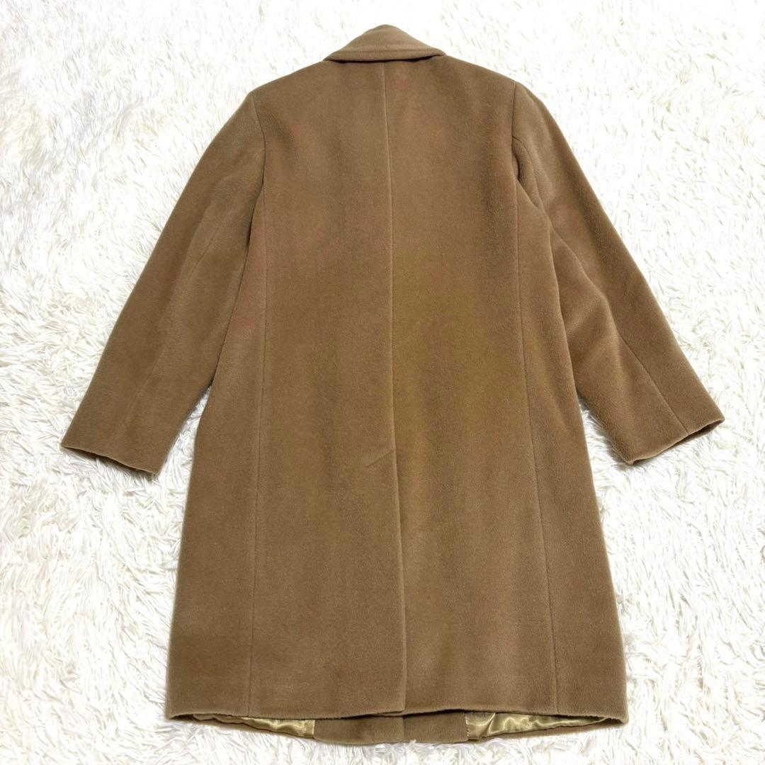 【美品】MAX &Co.　カシミヤ混　ロングコート　キャメル　大きな襟 M
