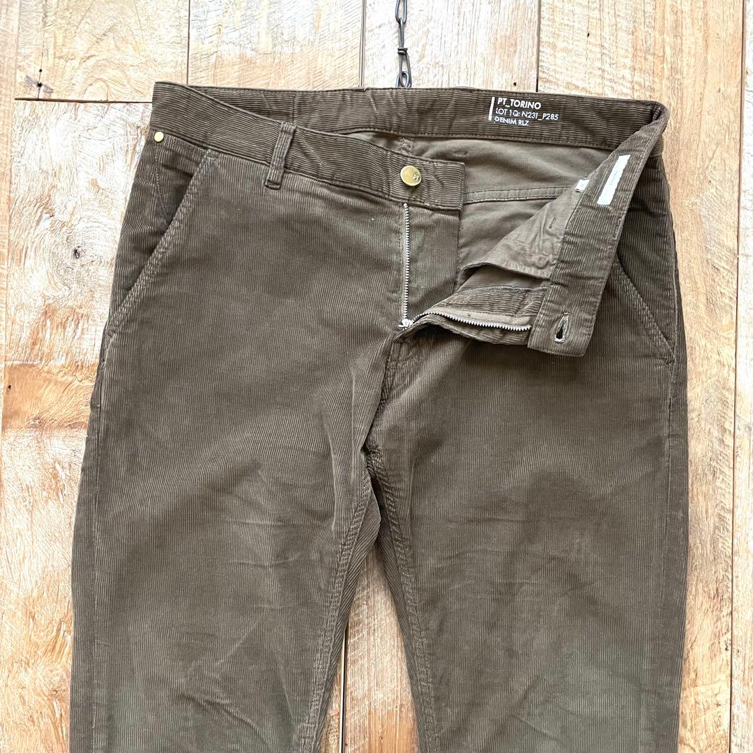 【美品】PT TORINO GRUNGE テーパード コーデュロイパンツ 32