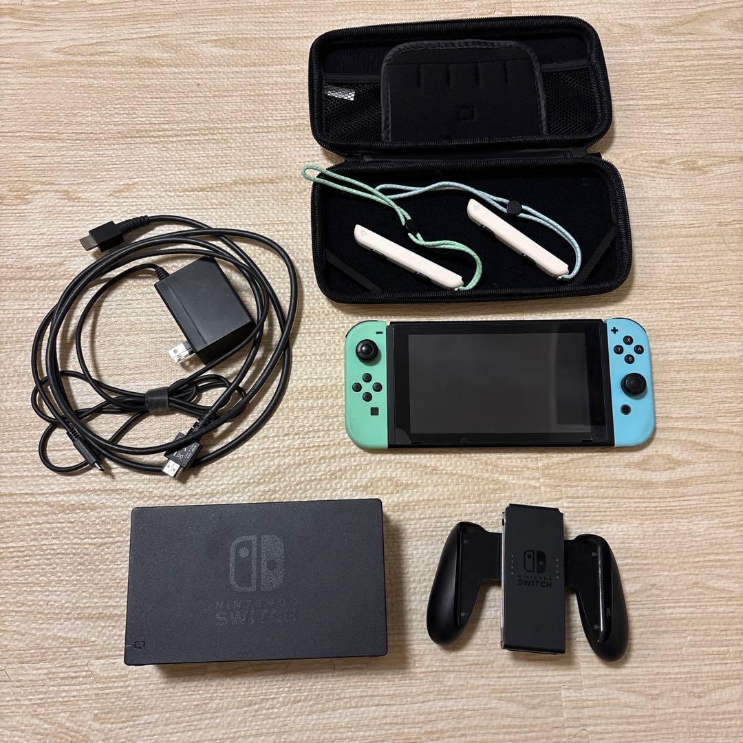 Nintendo Switch 本体と付属品　どうぶつの森デザイン