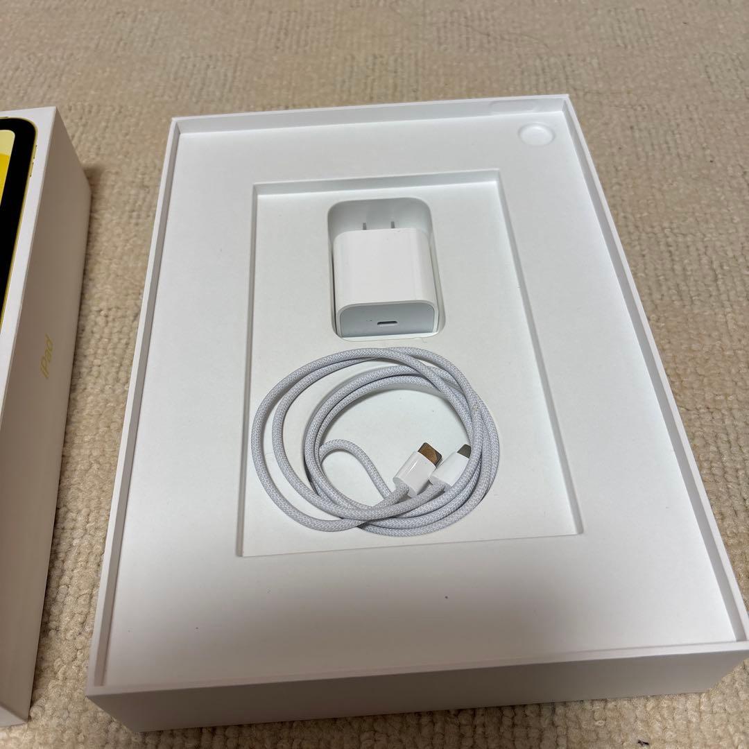 iPad 第11世代 イエロー本体 ケースフィルム付き