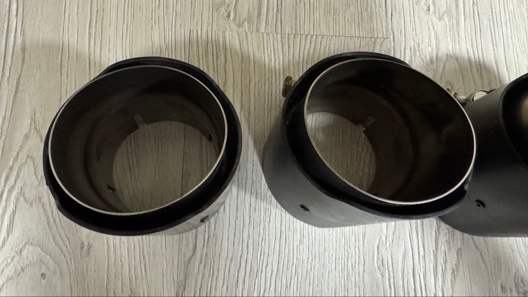 F80 F82 M3 M4 純正マフラー用マフラーカッター カーボン 4個セット