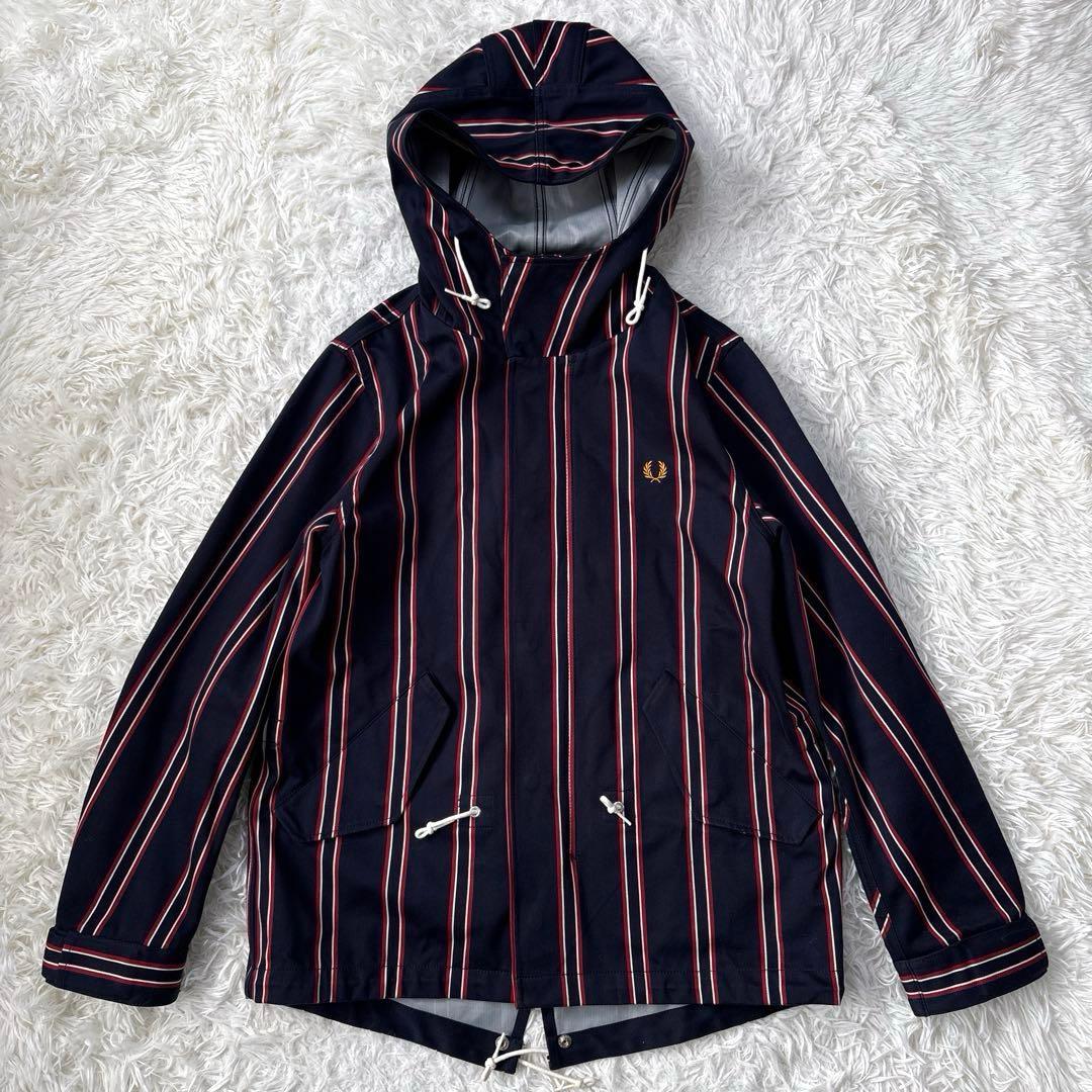 ✨美品・藤井フミヤ✨フレッドペリー　ショートモッズパーカー　コート　ネイビー　M