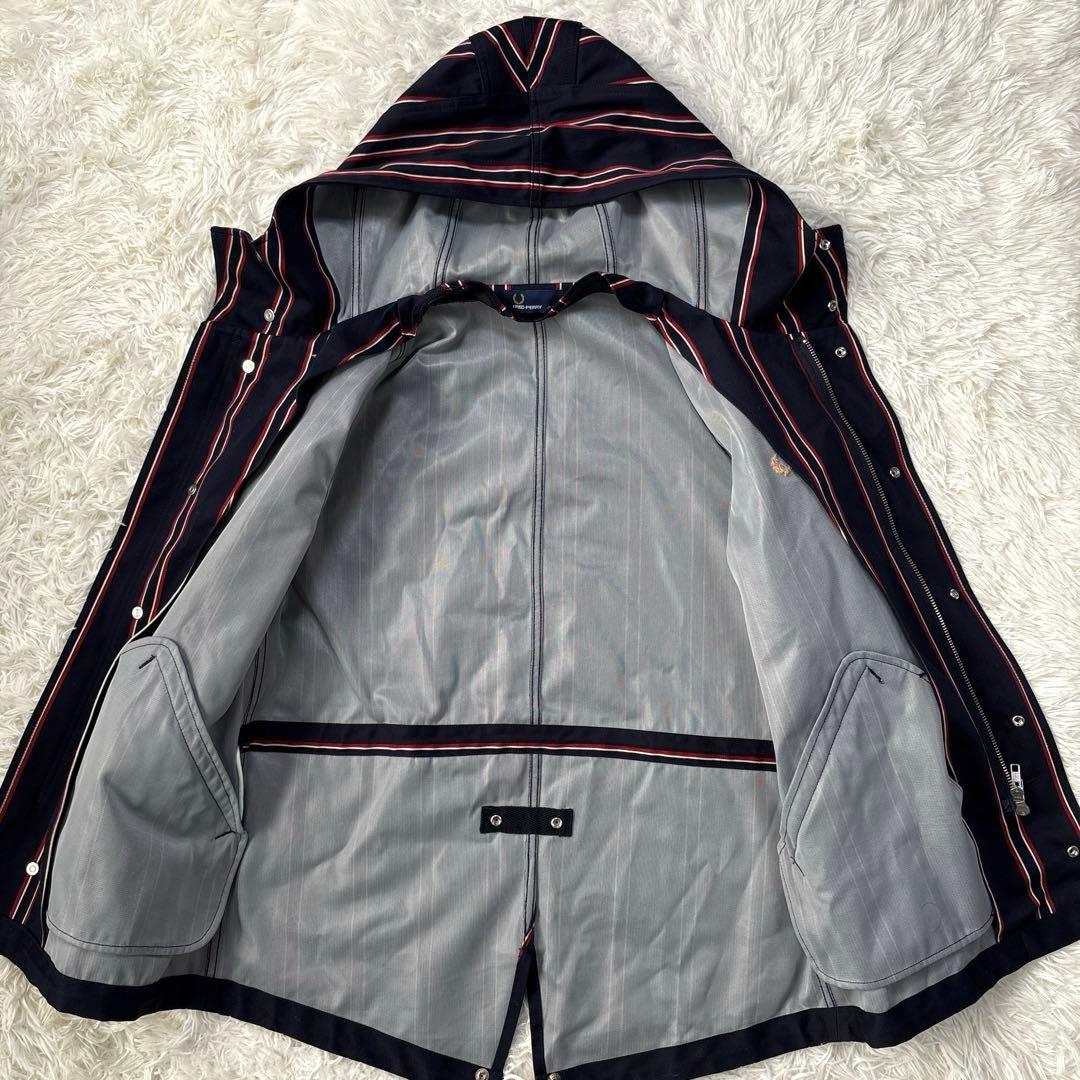 ✨美品・藤井フミヤ✨フレッドペリー　ショートモッズパーカー　コート　ネイビー　M