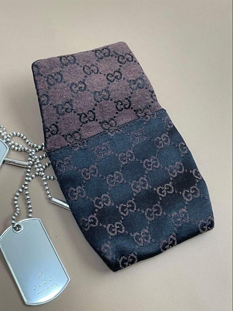 GUCCI グッチ SV925 ドッグタグ プレート ネックレス925