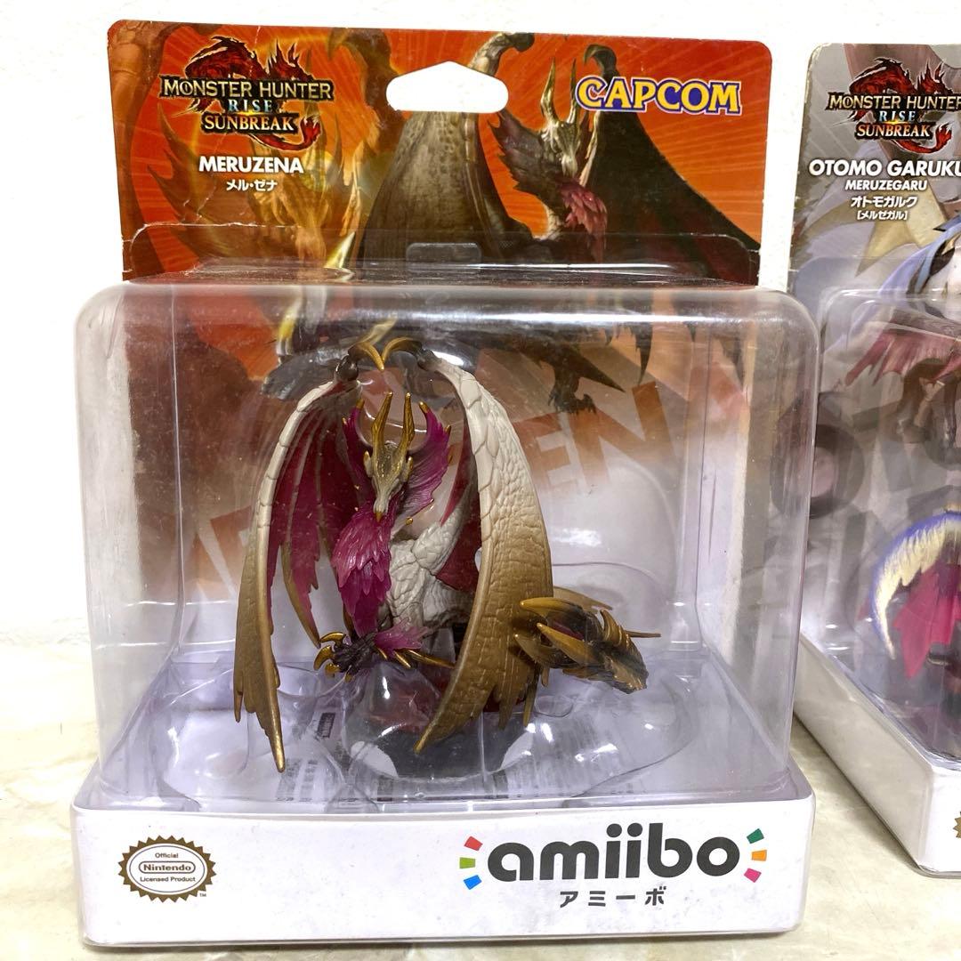 新品未開封 モンハン amiibo 2体セット メルゼナ オトモガルク m2