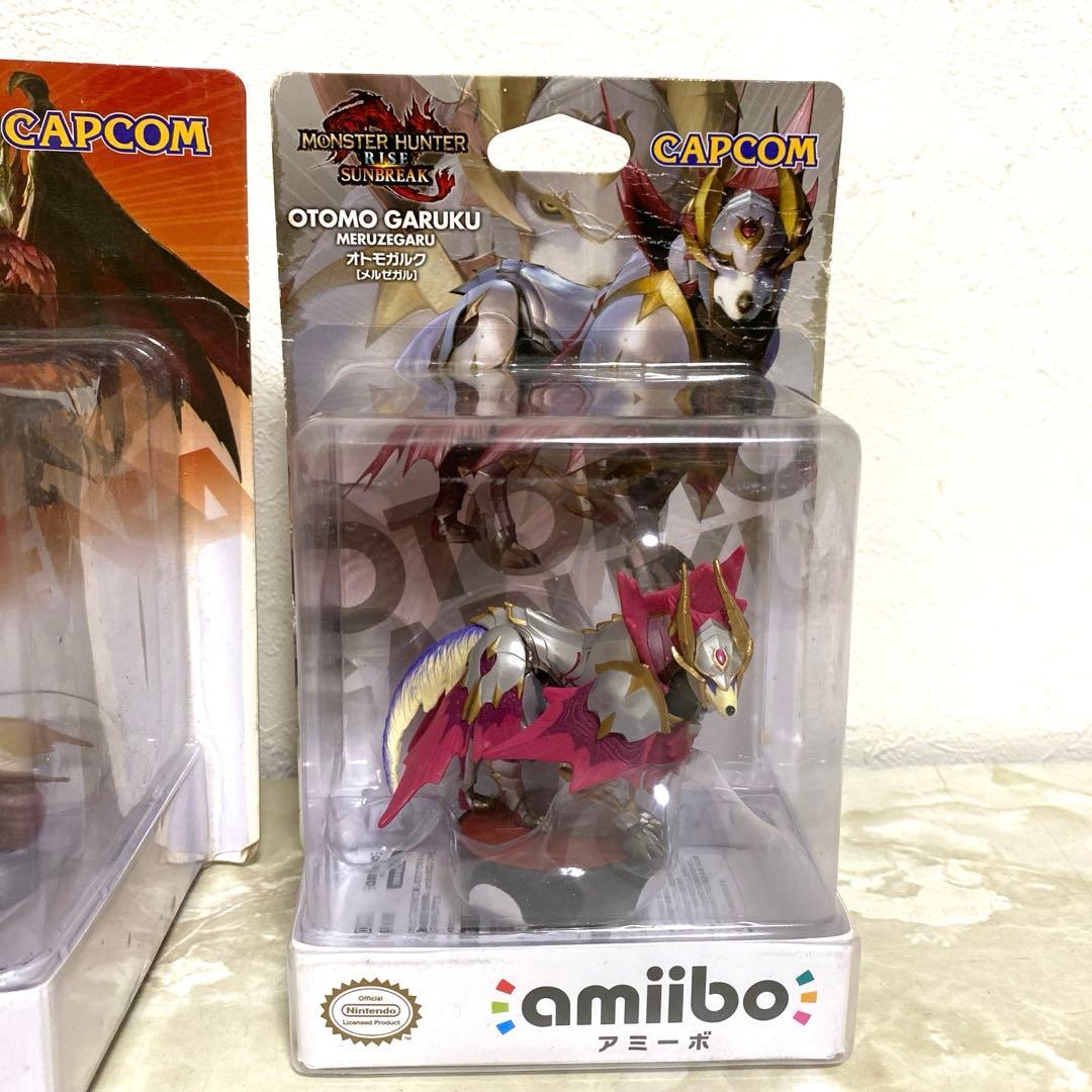 新品未開封 モンハン amiibo 2体セット メルゼナ オトモガルク m2