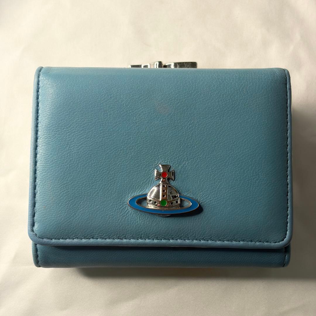 【希少】Vivienne Westwood 財布 がま口 水色