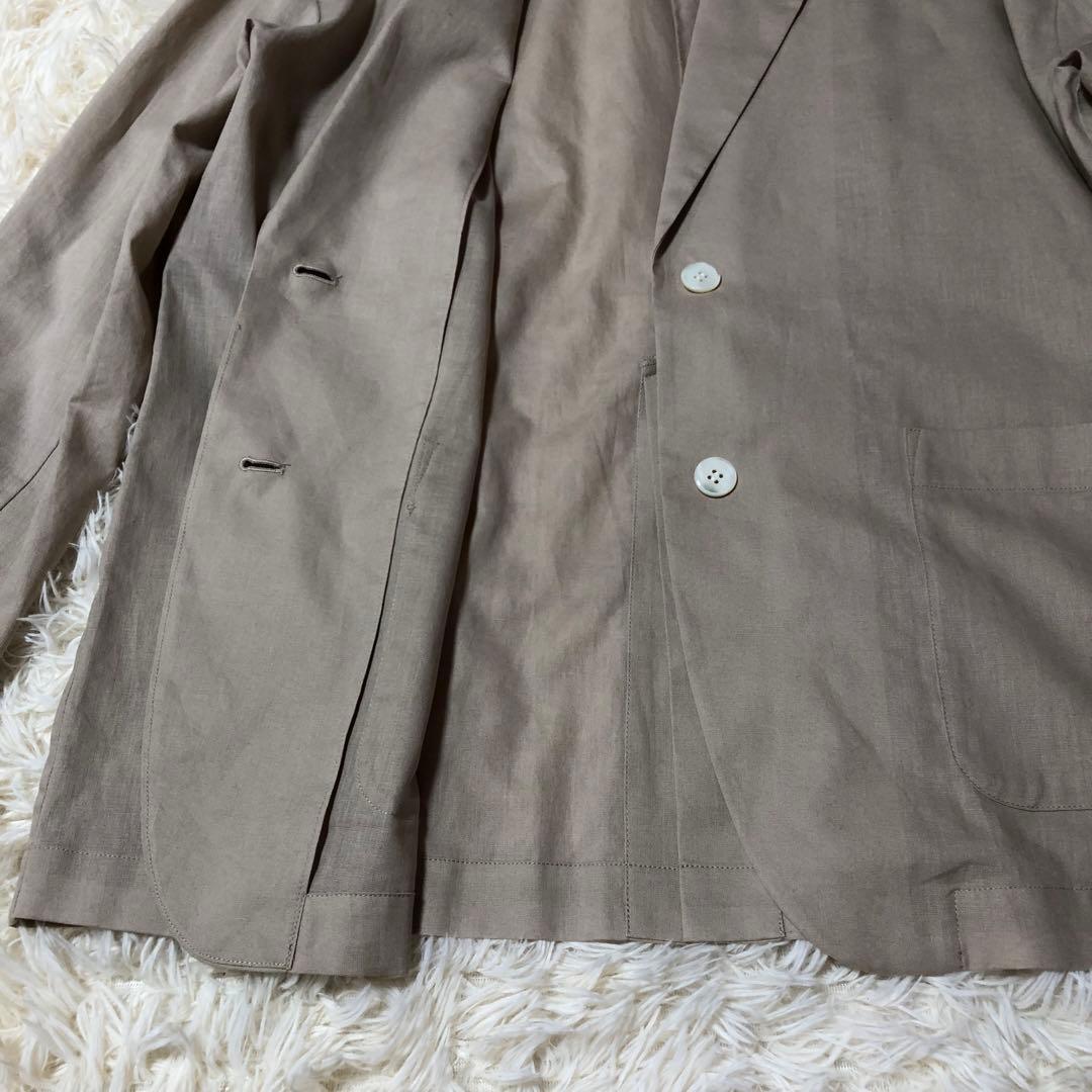 極美品　リブドロワ　リネン混　シアージャケット　2way