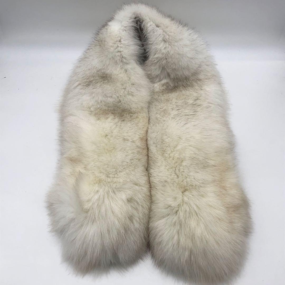 ✨美品✨サガフォックス ショール 本毛皮 ブルーフォックス リアルファー
