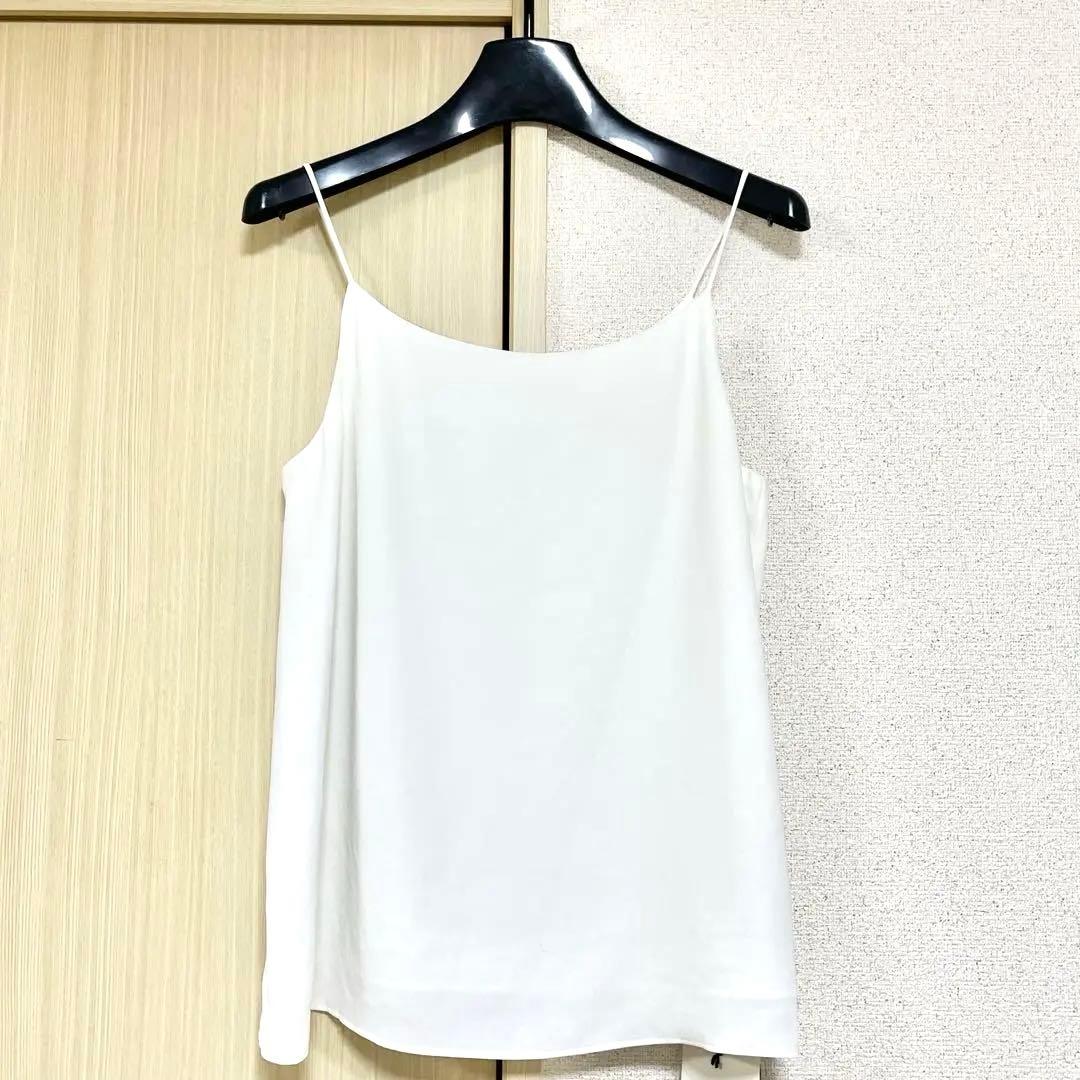 新品未使用　タグ付き　Plage プラージュ　フィブリルサテンキャミソール　白