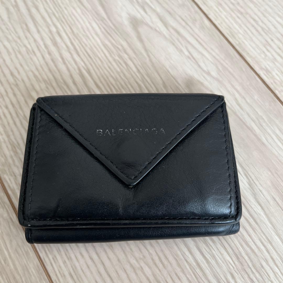 m*a様 BALENCIAGA ブラック 三つ折り財布