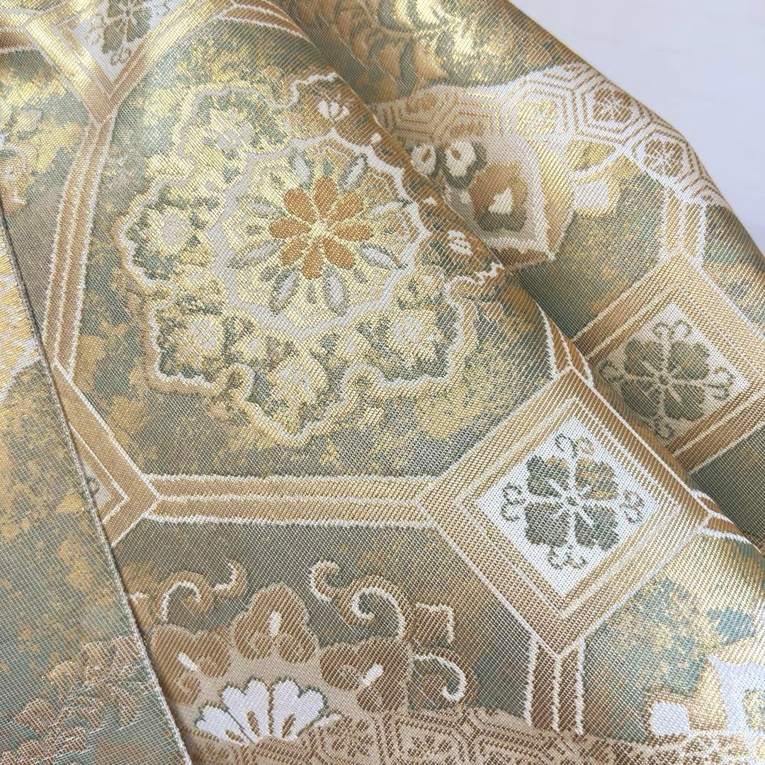 483 振袖フルセット 正絹 紺 ネイビー 小紋 手描き 金彩 華やか レトロ