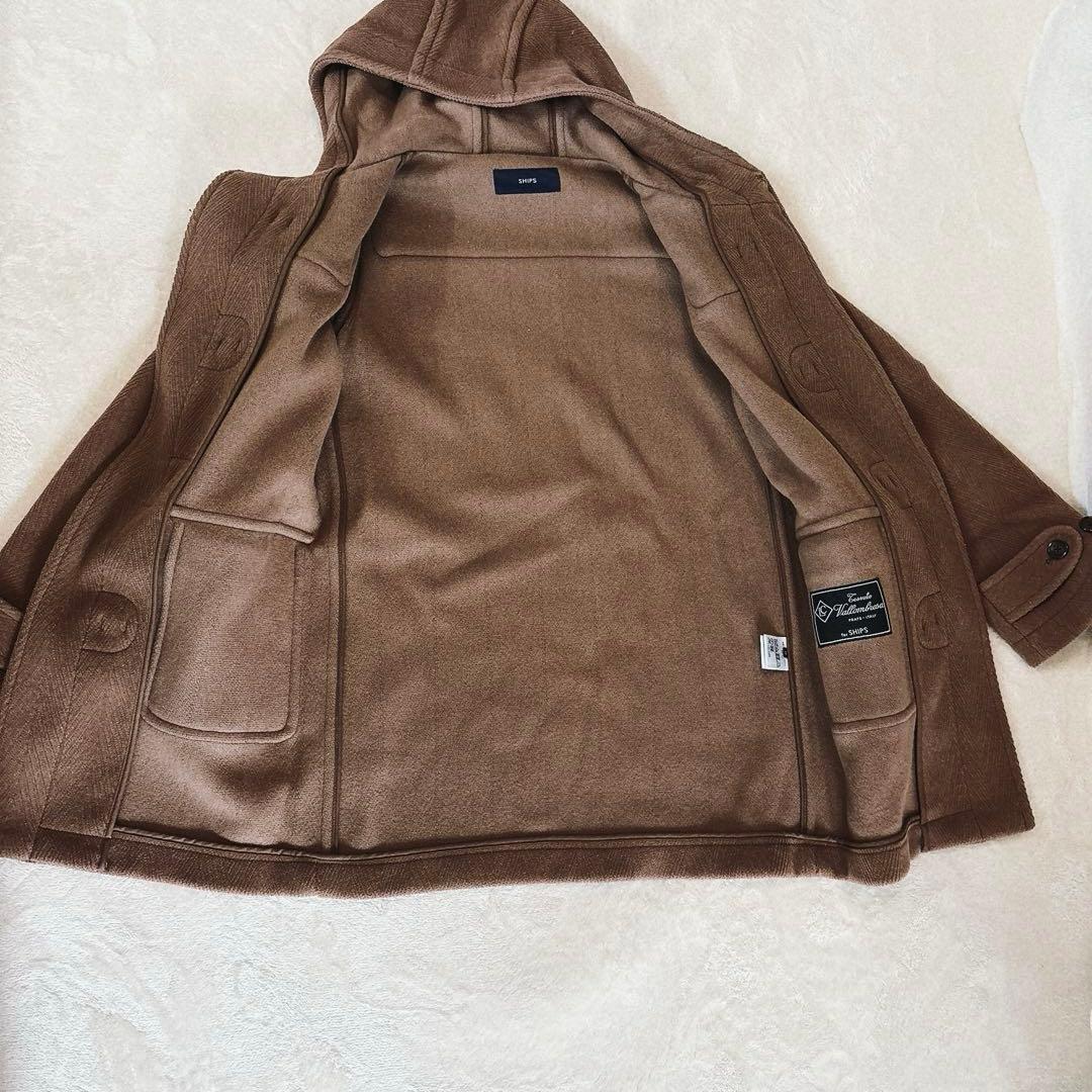 美品　SHIPS ダッフルコート vallombrosa ヘリンボーン　M