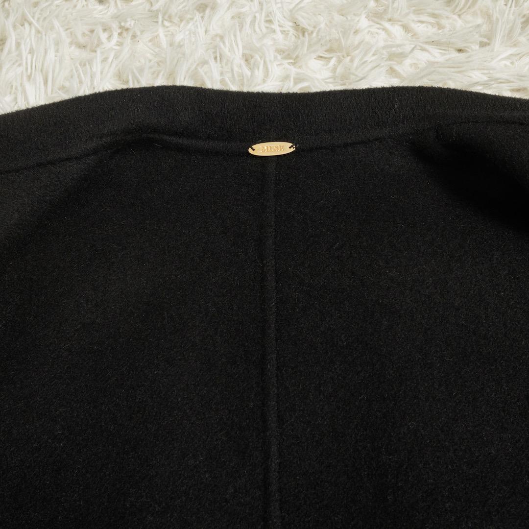Deuxieme Classe ウールアンゴラリバーコート ブラック