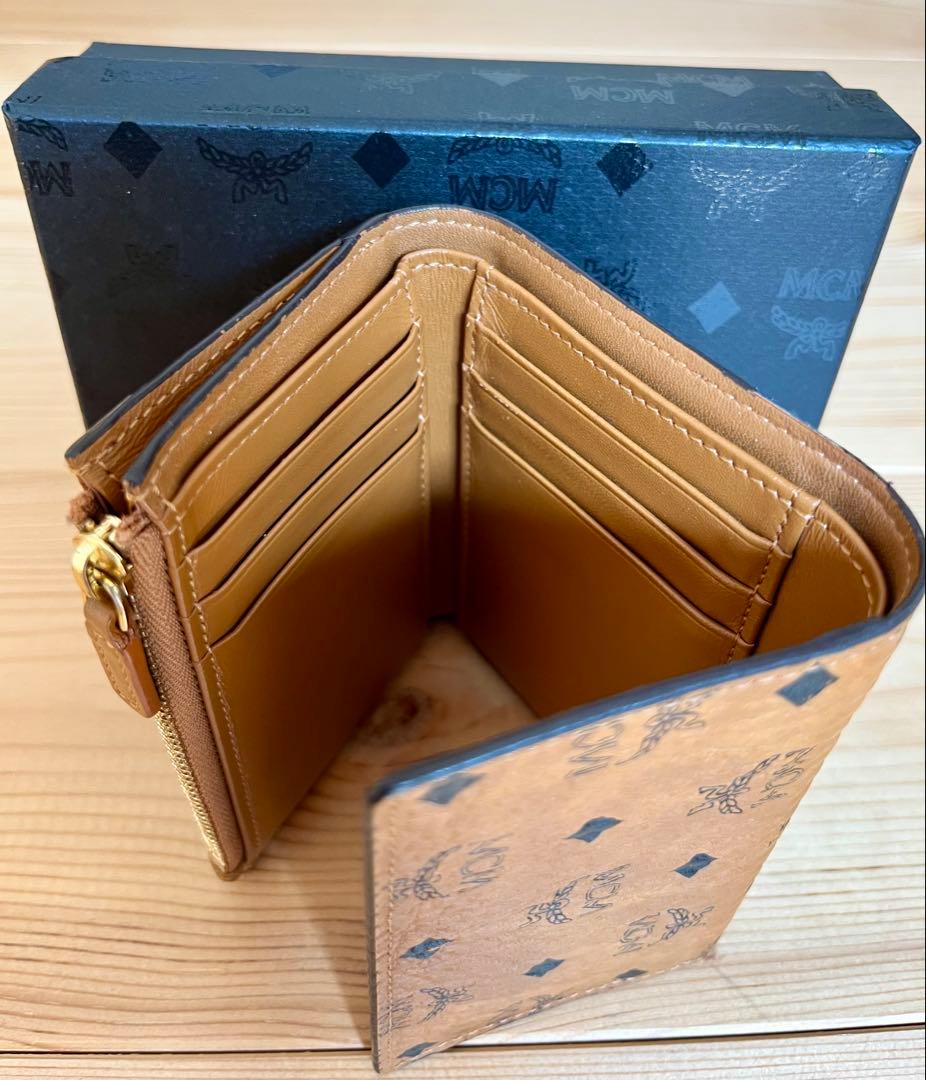 【箱無し価格】【即日発送】【付属品完備】MCM　財布　三つ折り