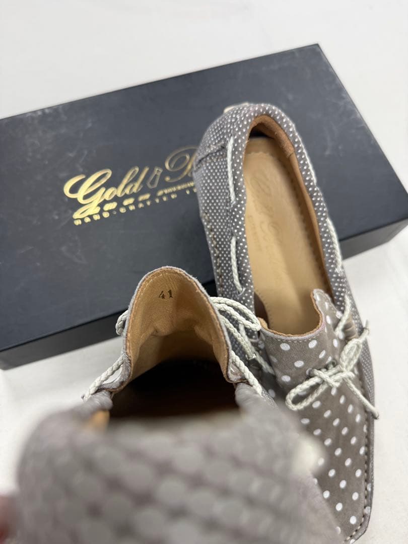 SHIN　新品　GOLD BROTHERS 41 ドライビングシューズ