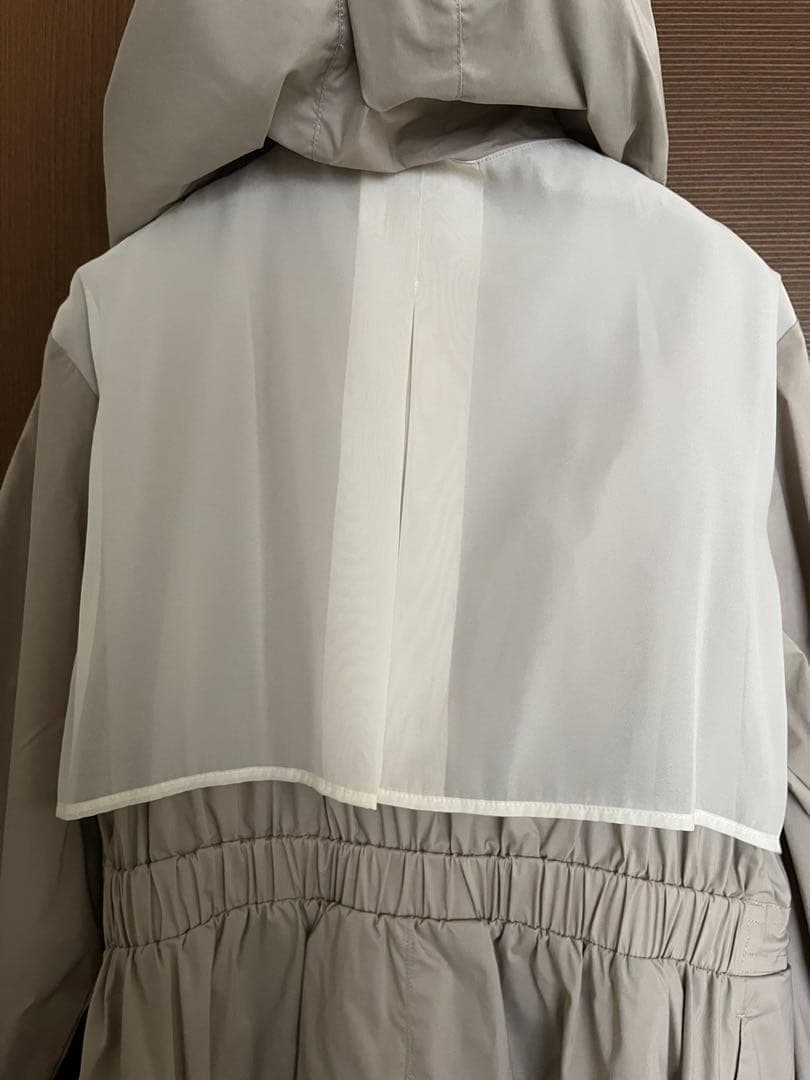 【新品・タグ付き】YECCA VECCA シアー MIX ロング ZIP コート