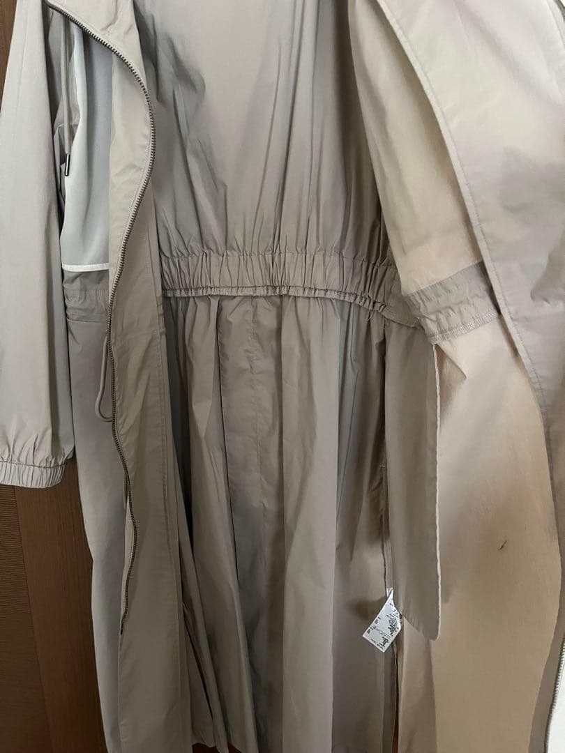 【新品・タグ付き】YECCA VECCA シアー MIX ロング ZIP コート