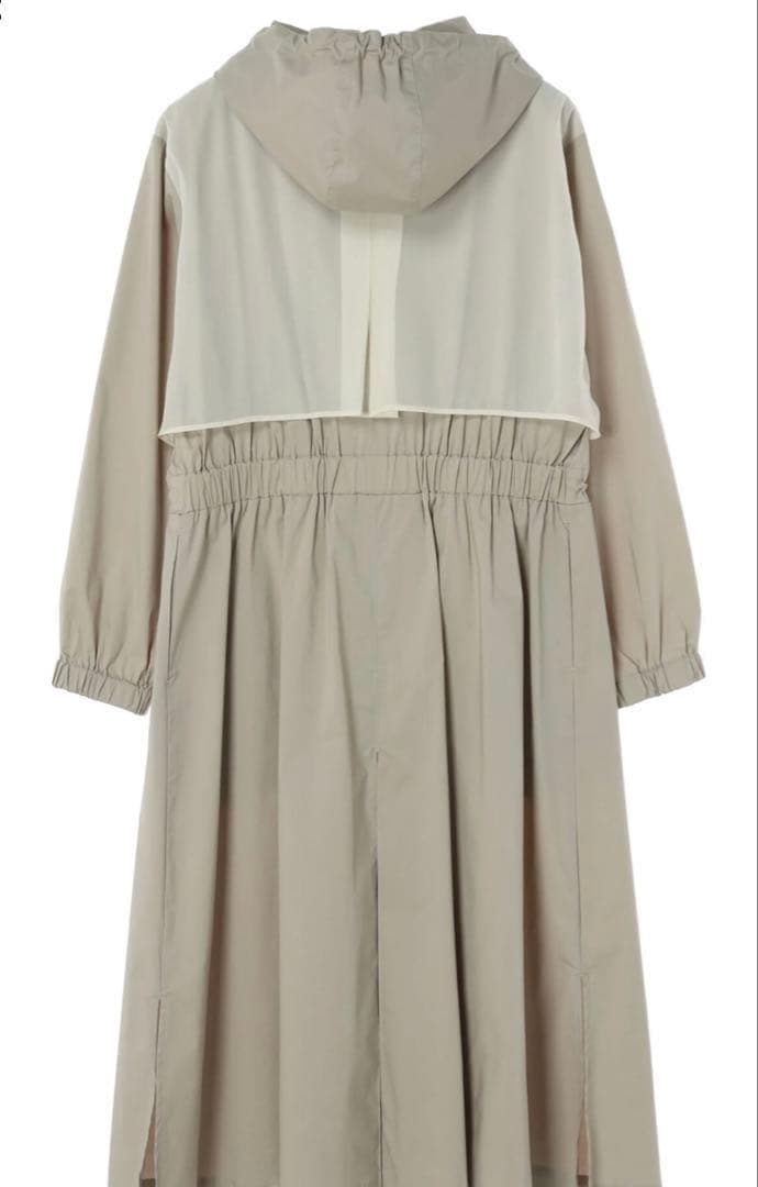 【新品・タグ付き】YECCA VECCA シアー MIX ロング ZIP コート