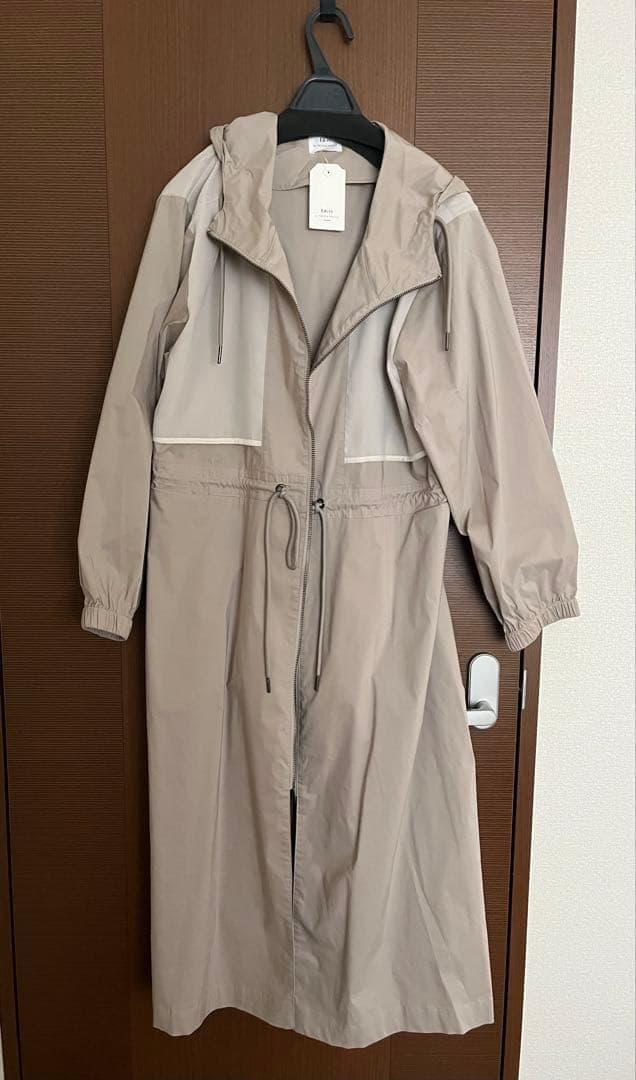 【新品・タグ付き】YECCA VECCA シアー MIX ロング ZIP コート