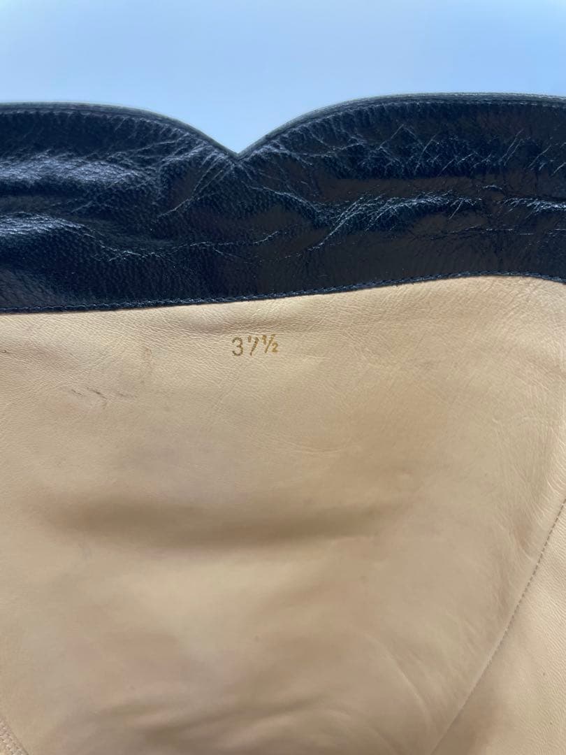 シャネル CHANEL ココマーク ロングブーツ ポインテッドトゥ 37 1/2