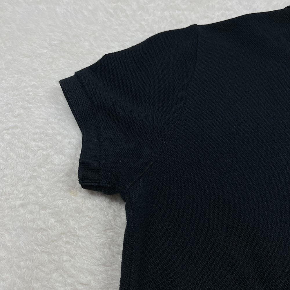RALPH LAUREN　ポロシャツ　パールビース　ビッグポニー　黒　5つボタン
