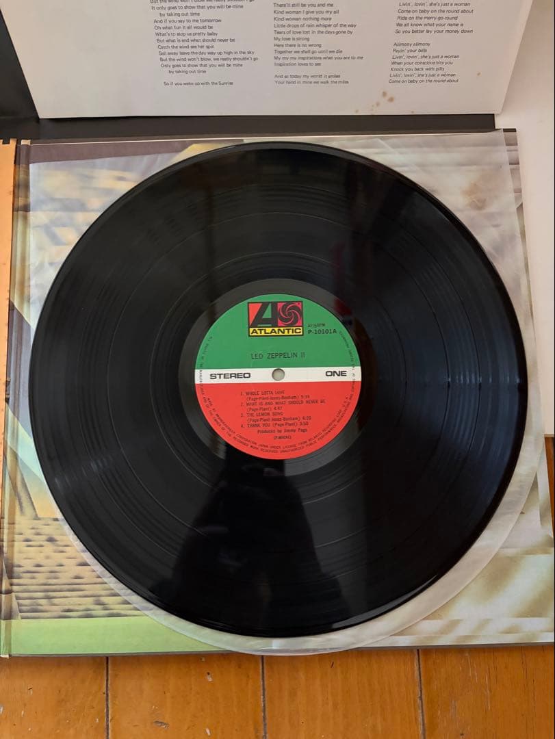 レッドツェッペリン　Led Zeppelin II LP レコード ポスター付き
