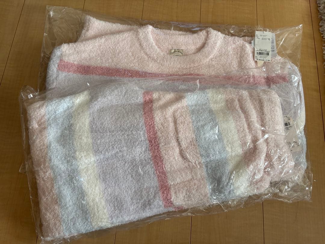ベビモコカラフルボーダープルオーバー&ベビモコカラフルロングパンツ