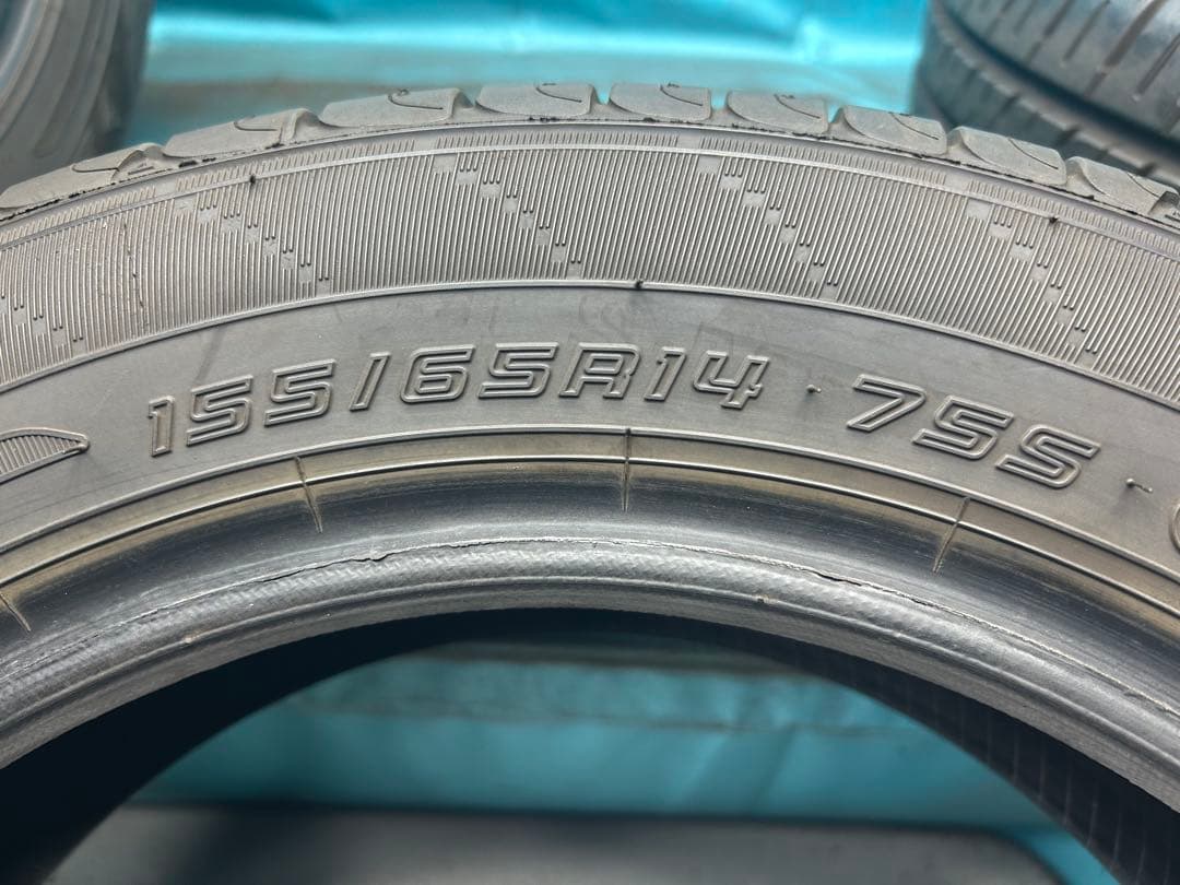 2023年製155/65R14バリ山！ツブ有り！中古タイヤ4本セット