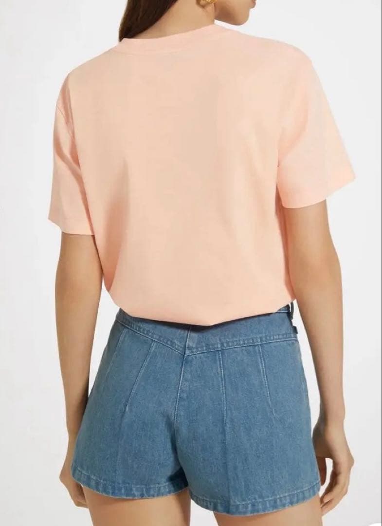 PATOU パトゥ オーガニックコットン ロゴ半袖Tシャツ オレンジ 1回着用