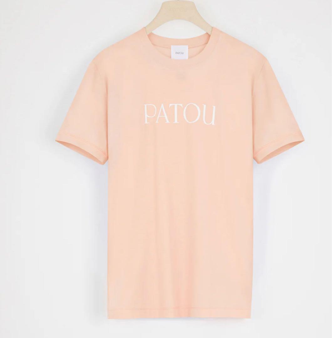 PATOU パトゥ オーガニックコットン ロゴ半袖Tシャツ オレンジ 1回着用