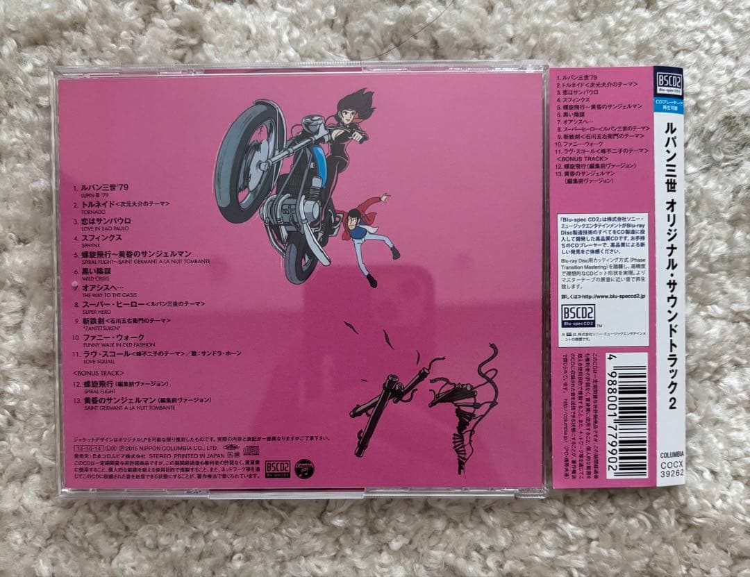 「ルパン三世」TVオリジナル・サウンドトラック　BSCD2 CDセット／大野雄二