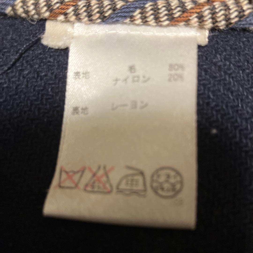 PAUL&JOEウールカルゼダッフルコートネイビー46サイズ