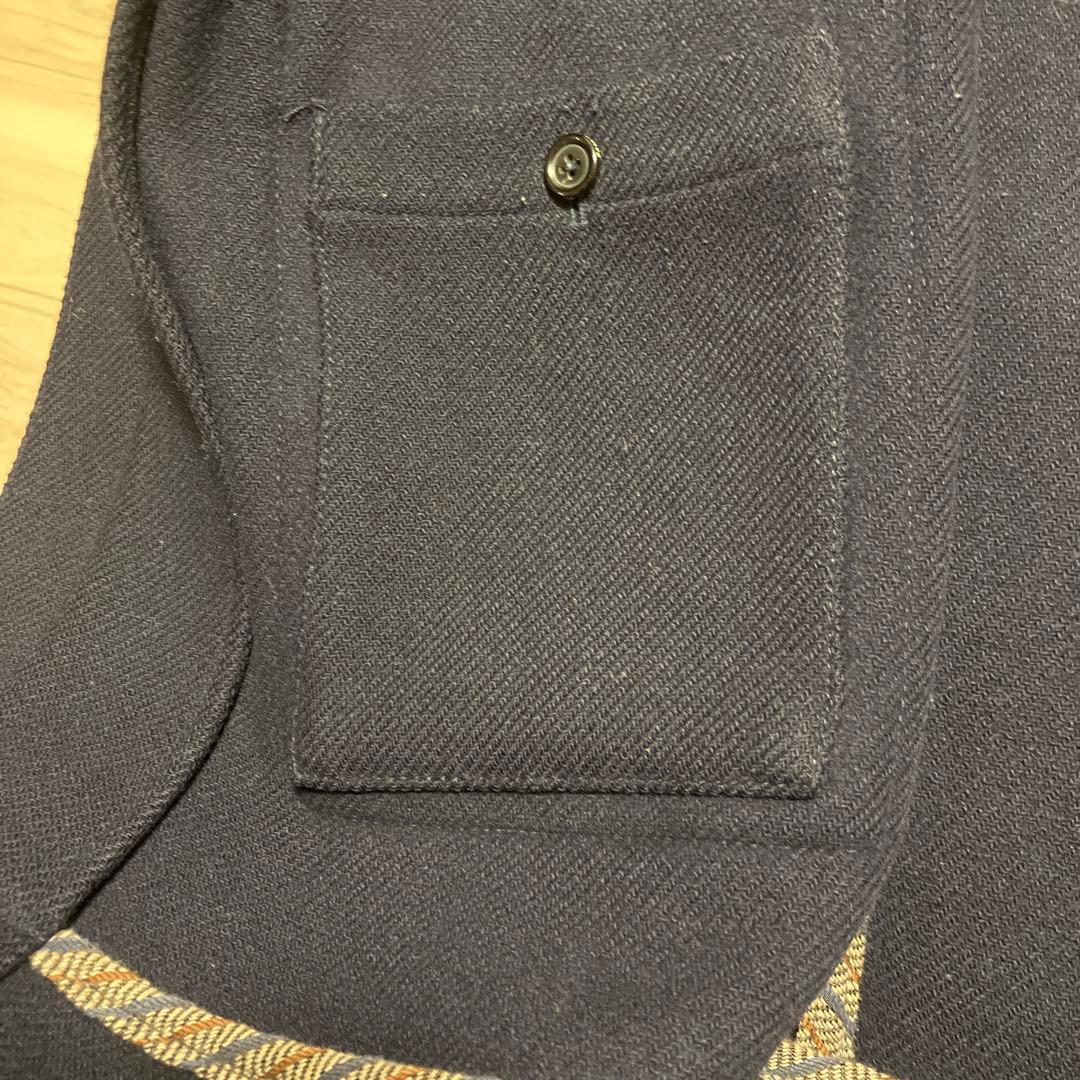PAUL&JOEウールカルゼダッフルコートネイビー46サイズ