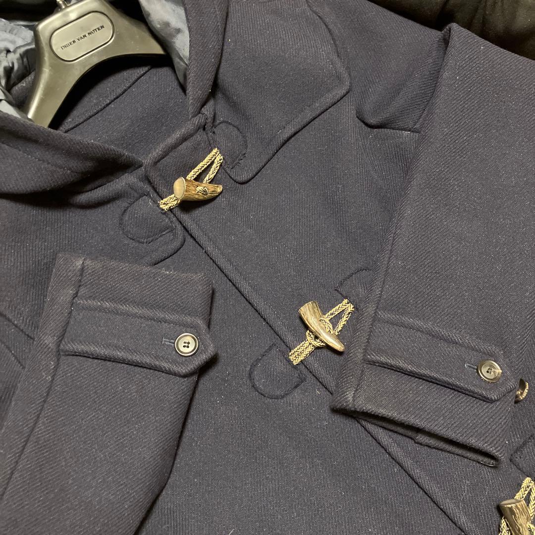 PAUL&JOEウールカルゼダッフルコートネイビー46サイズ