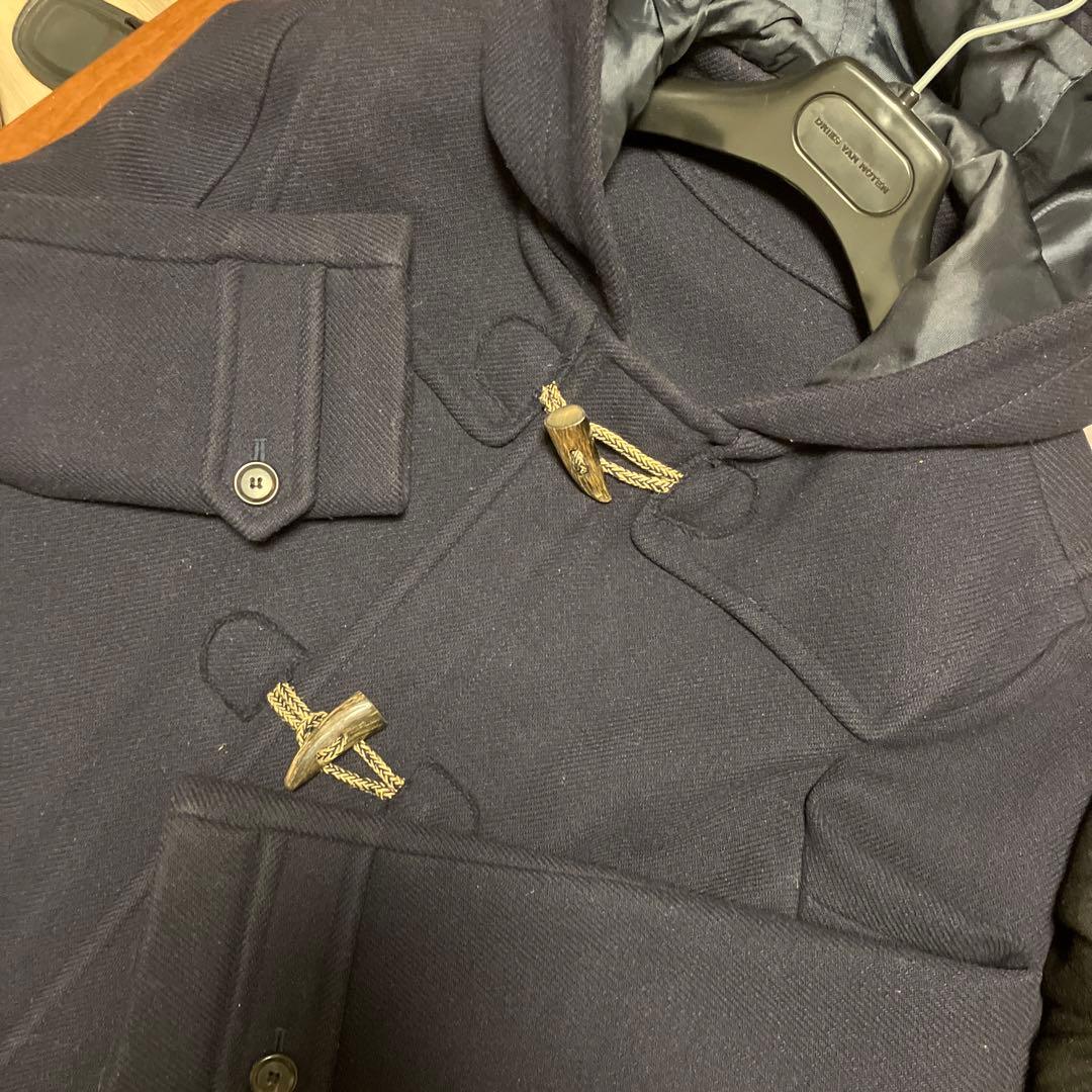 PAUL&JOEウールカルゼダッフルコートネイビー46サイズ