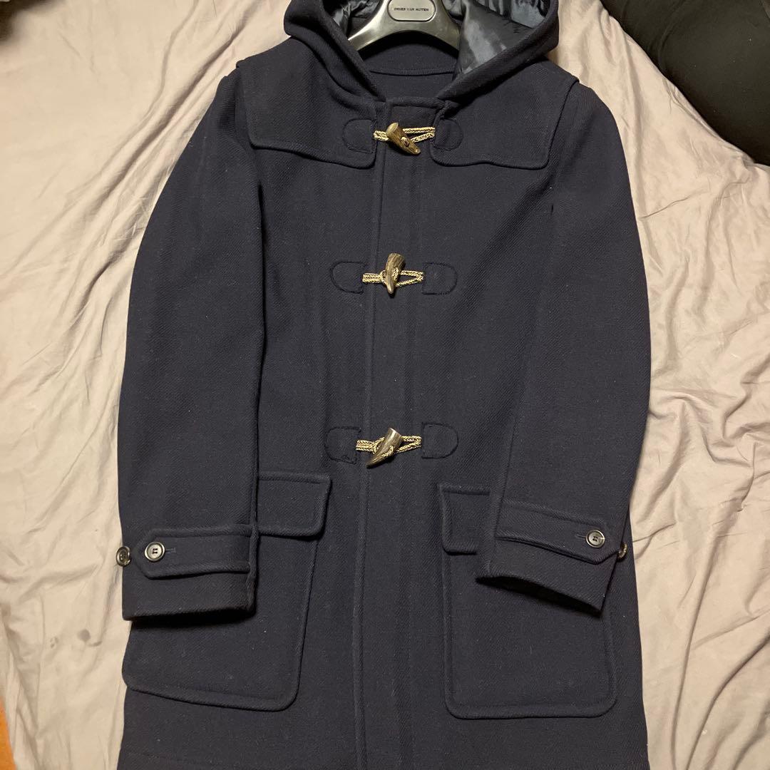 PAUL&JOEウールカルゼダッフルコートネイビー46サイズ
