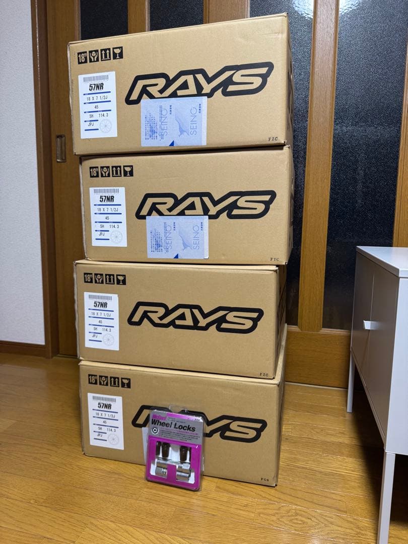 RAYS グラムライツ 18インチ 57NR ホイールとマックガードのみ