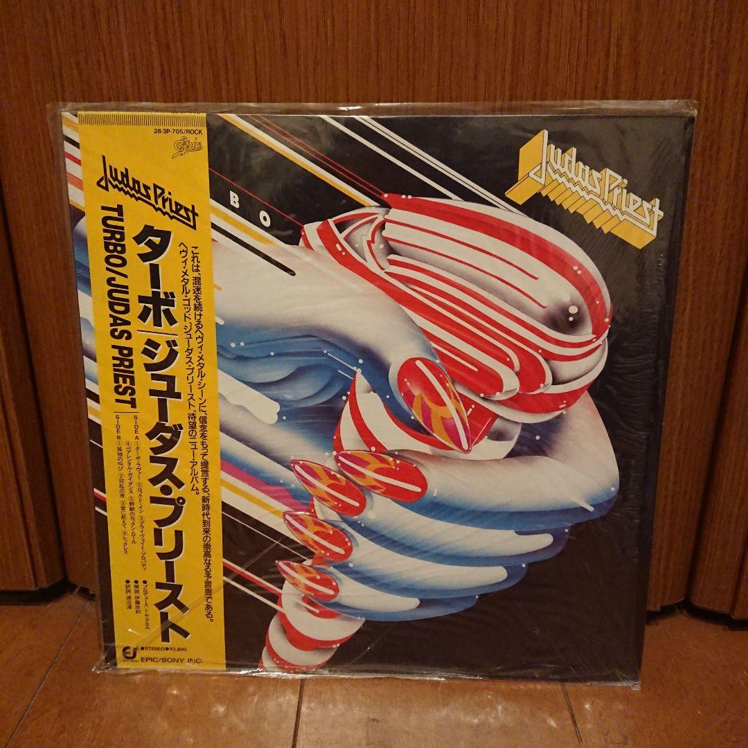 シュリンク残 ジューダス・プリースト「ターボ」 日本盤LP