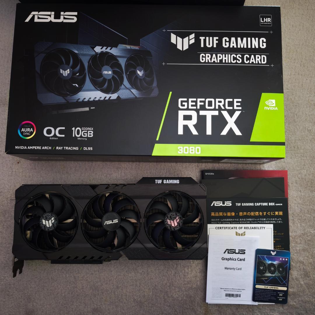 グラフィックボード・グラボ・ビデオカード ASUS RTX 3080 TUF-RTX3080-O10G-V2-GAMING