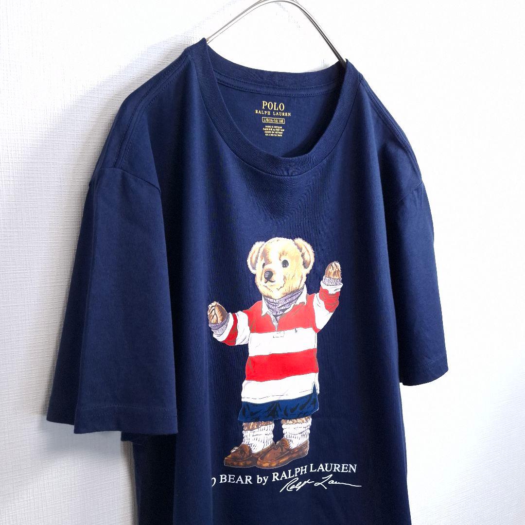 【人気】POLO RALPH LAUREN ポロベア Tシャツ ネイビー L
